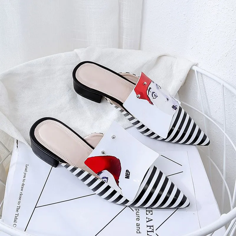 Sassa Handmade Fashion Mules Flats