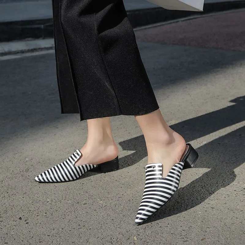 Sassa Handmade Fashion Mules Flats