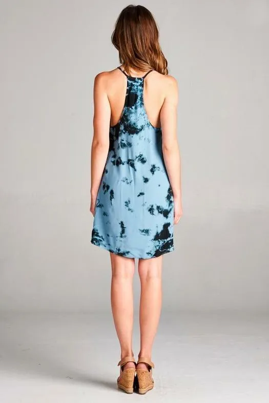 Second Chance Tie-Dye Racerback Swing Dress