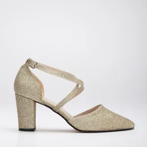 Sina - Gold Wedding Heels