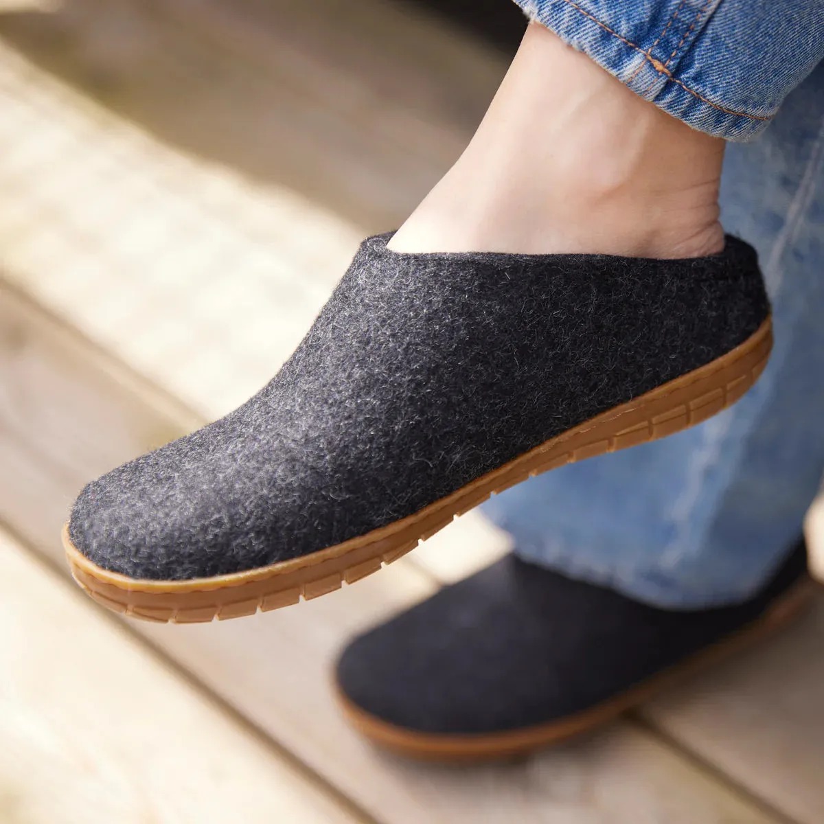 Slip-On With Natural Rubber Sole