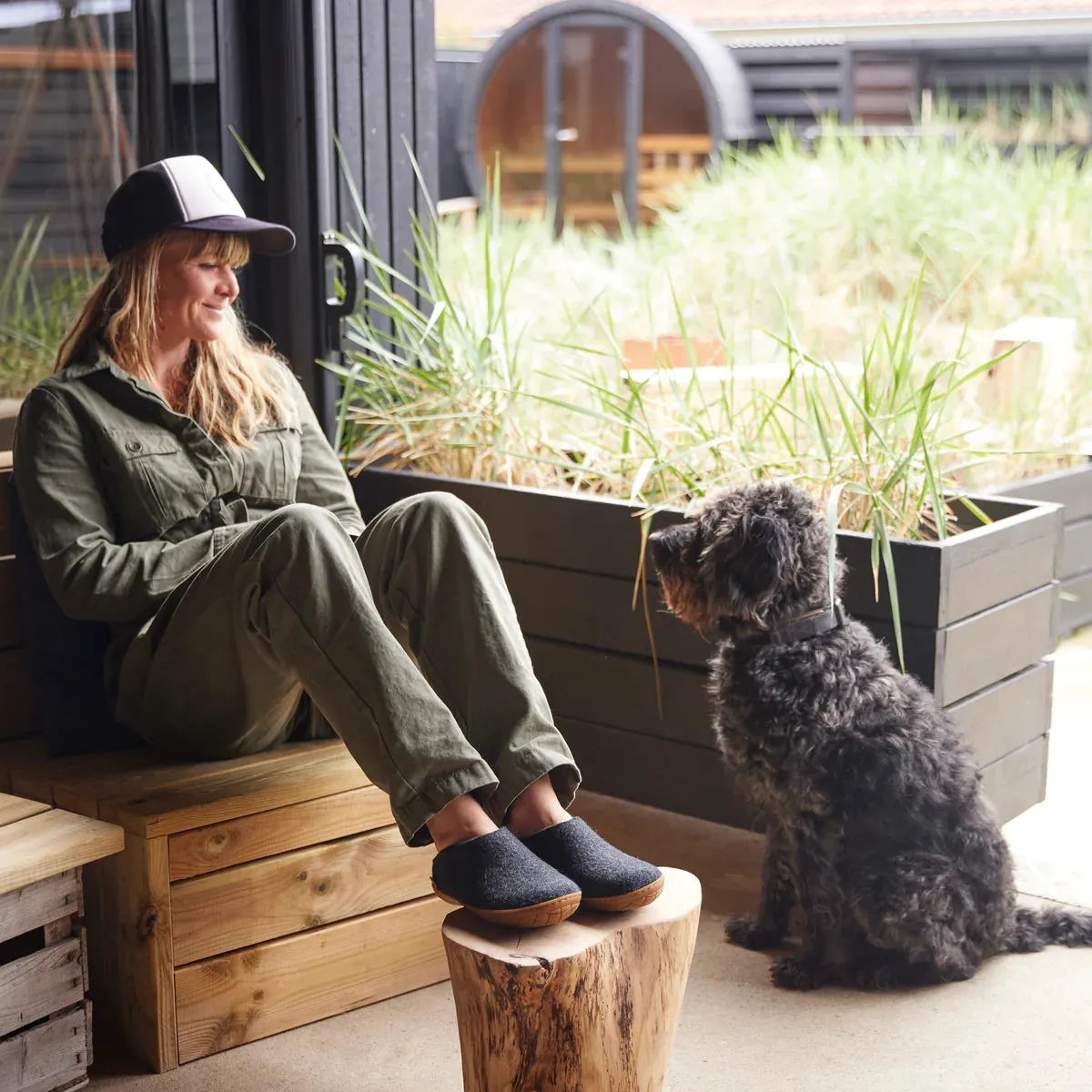 Slip-On With Natural Rubber Sole