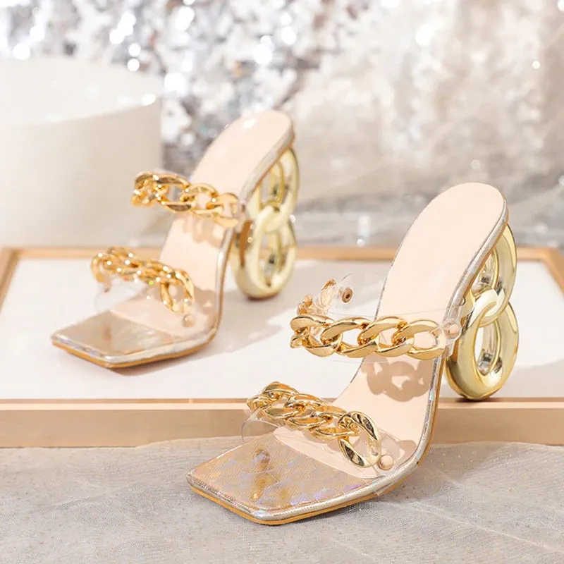 Transparent Chic  Style Shoes