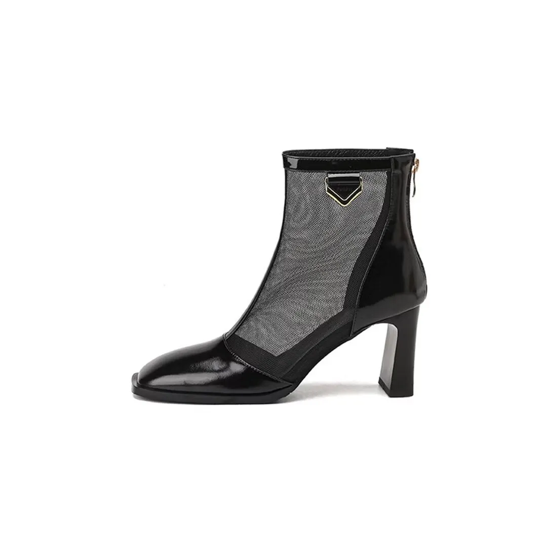 Veltique Luxe Chic Ankle Boots