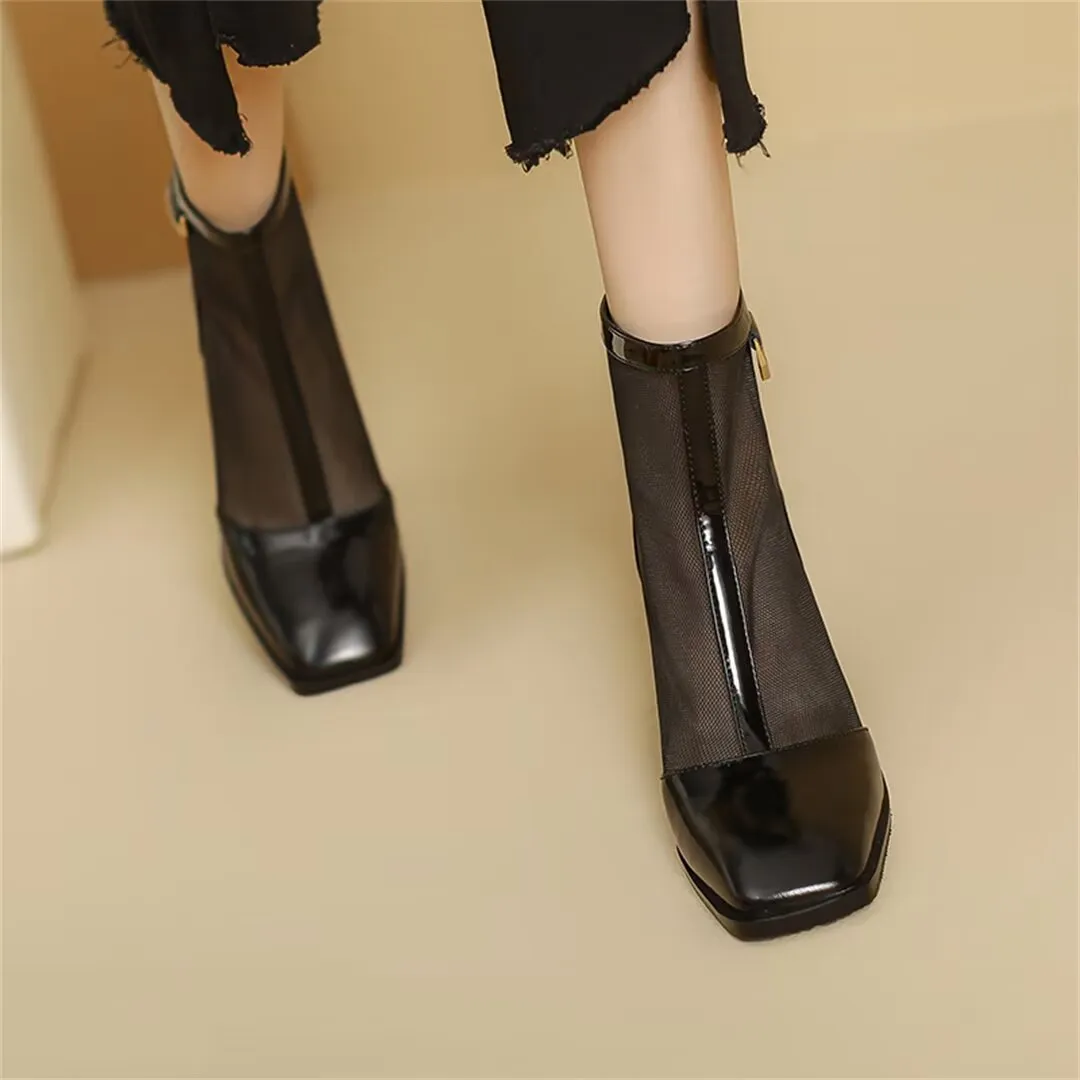 Veltique Luxe Chic Ankle Boots