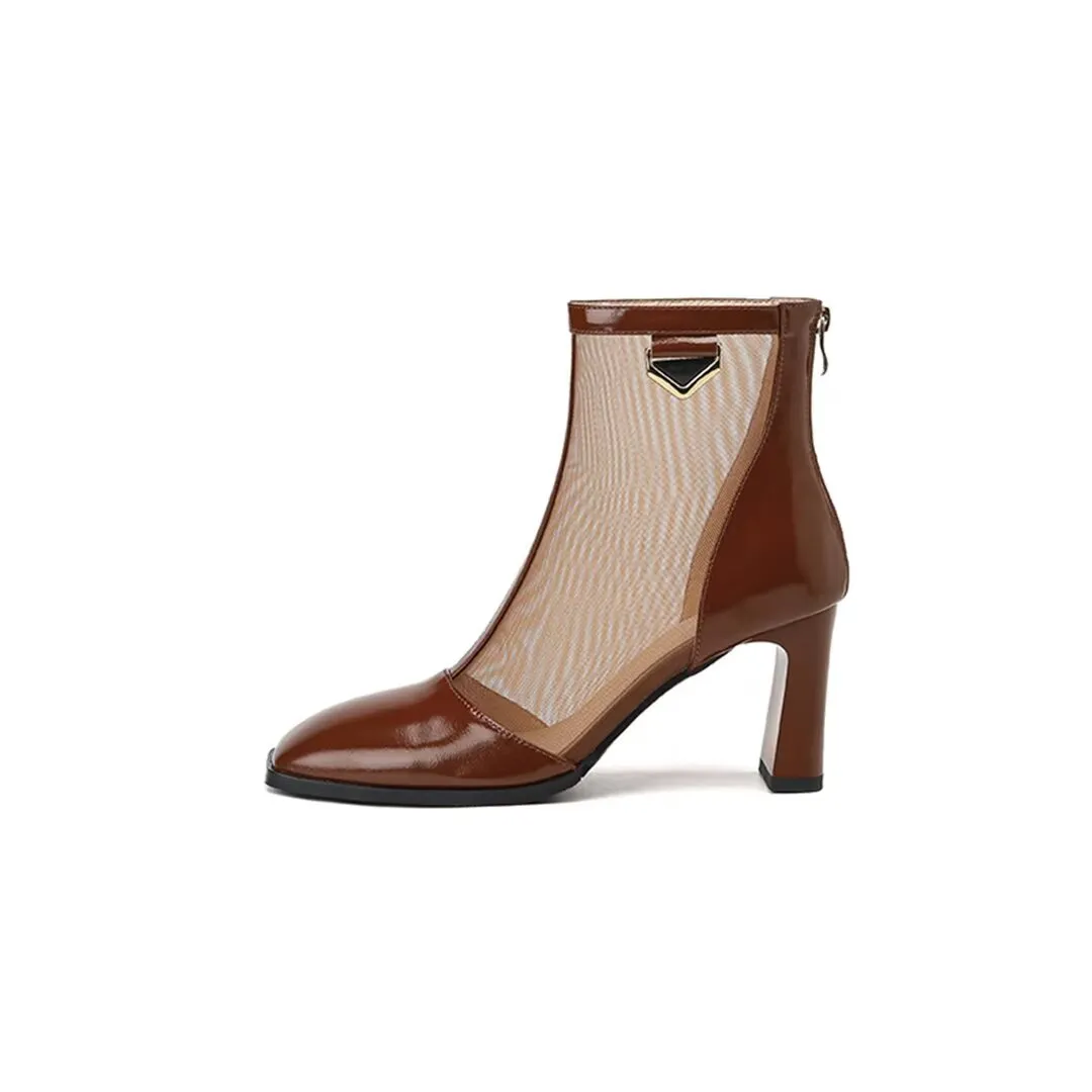 Veltique Luxe Chic Ankle Boots