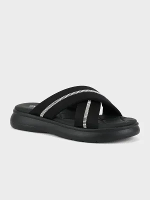 Womens "KEAWE" Crossover Casual Slippers